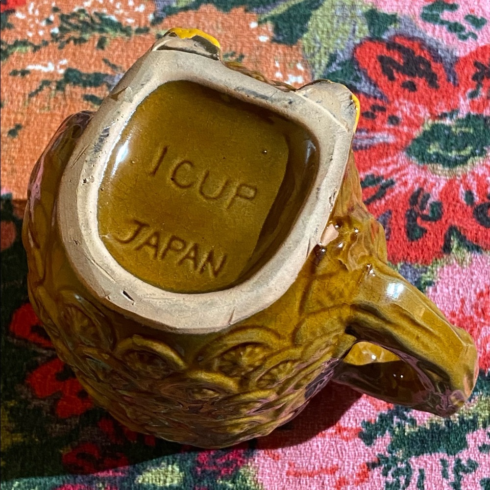 MCM Vtg Cup | Big Eyed Owl | Glazed Ceramic - Picture 2 of 6